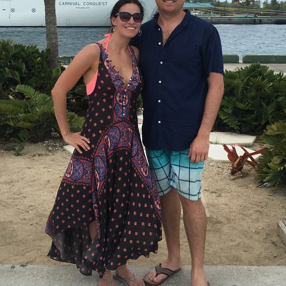 Free People Button Up Dress